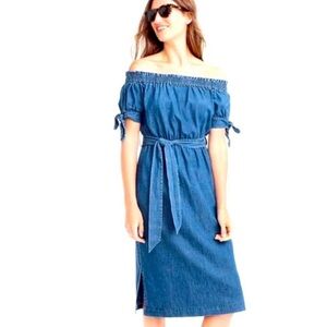 New Denim dress small size